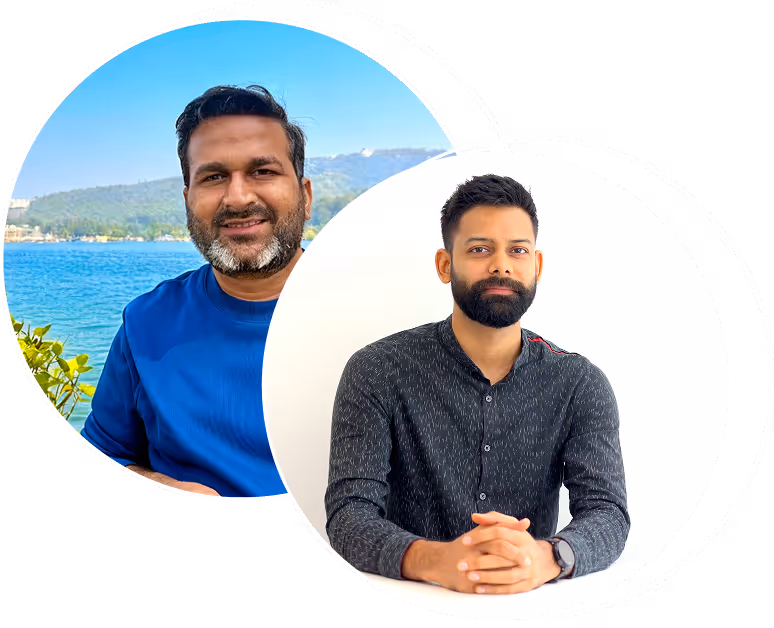 Akshit and Pratik, founders of Reset Webflow agency